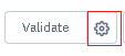 edi file validate settings button