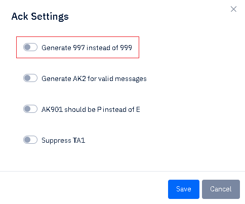 edi file ack settings 997