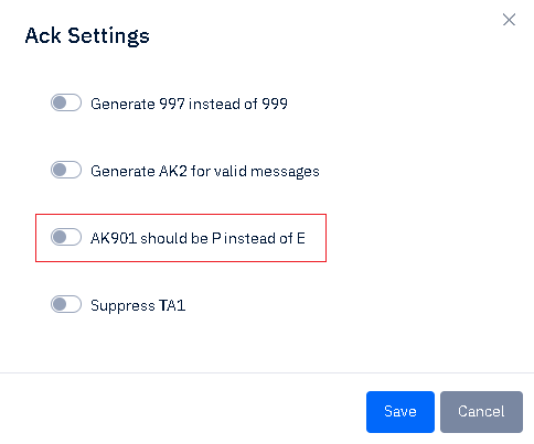 edi file ack settings p
