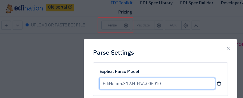 edi spec name parse