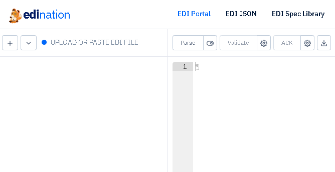 edination upload edi file