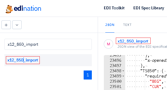 edi spec custom copy
