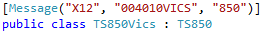 vics edi template