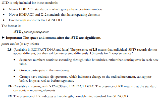 sef std section