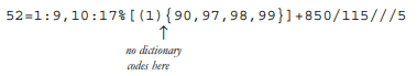 sef codes no dictionary