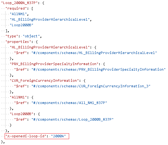 openapi edi loop id