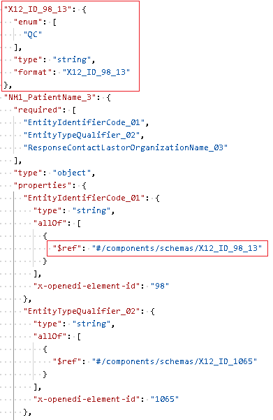 edi element code